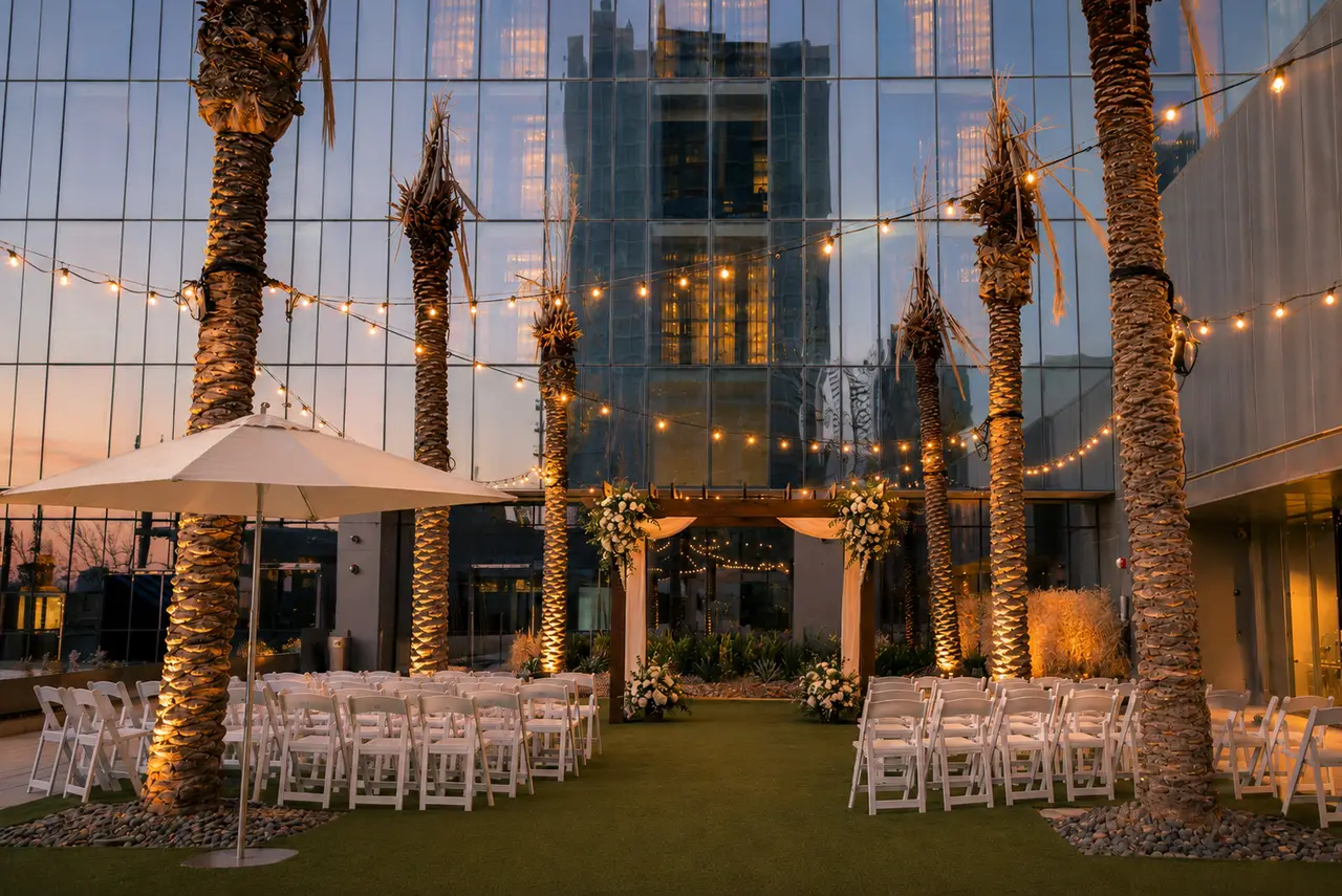 Fairmont Austin garden ceremony