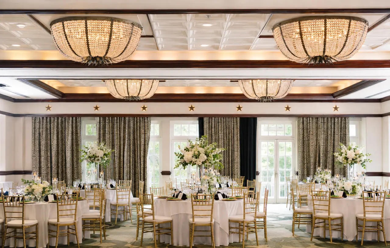 The Stephen F Austin Royal Sonesta Hotel ballroom reception
