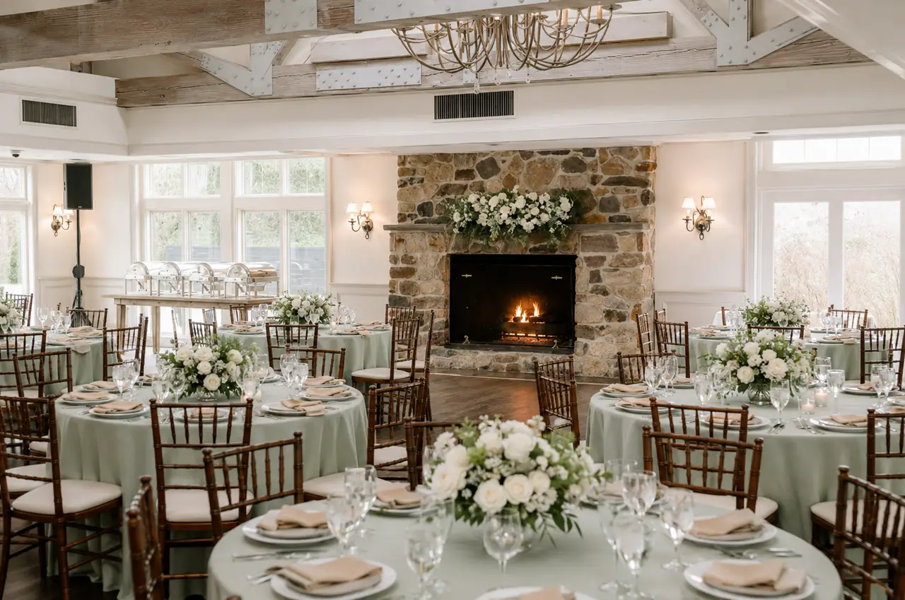 Camp Kiwanee elegant wooded reception