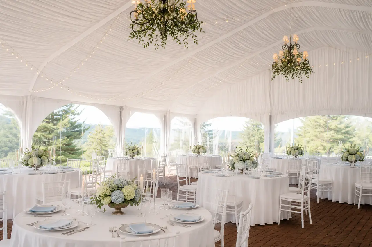 Fruitlands Museum tented reception