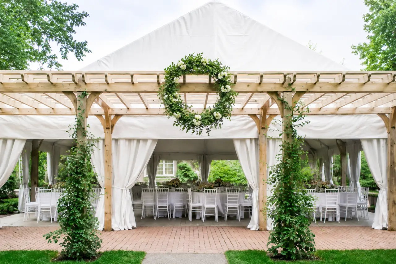 Long Hill boston tented reception