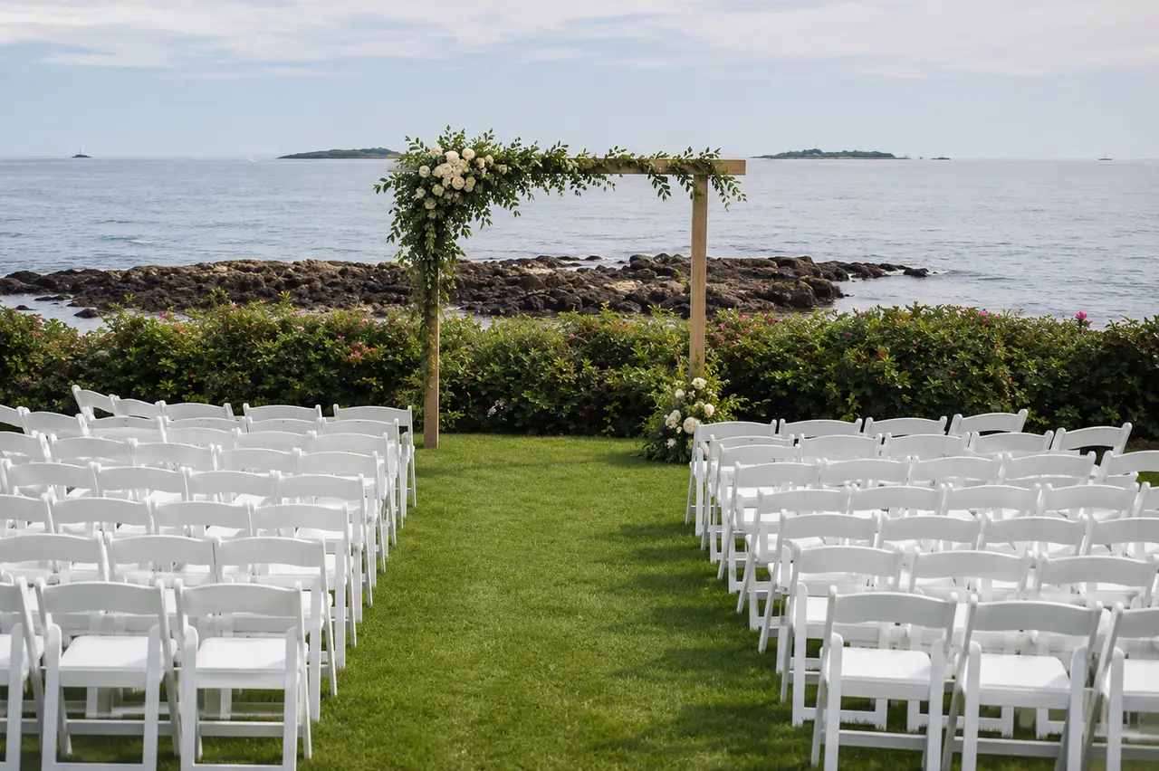 Misselwood Events at Endicott College waterside garden ceremony