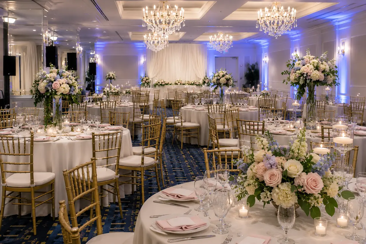 The Colonnade Hotel ballroom reception price breakdown