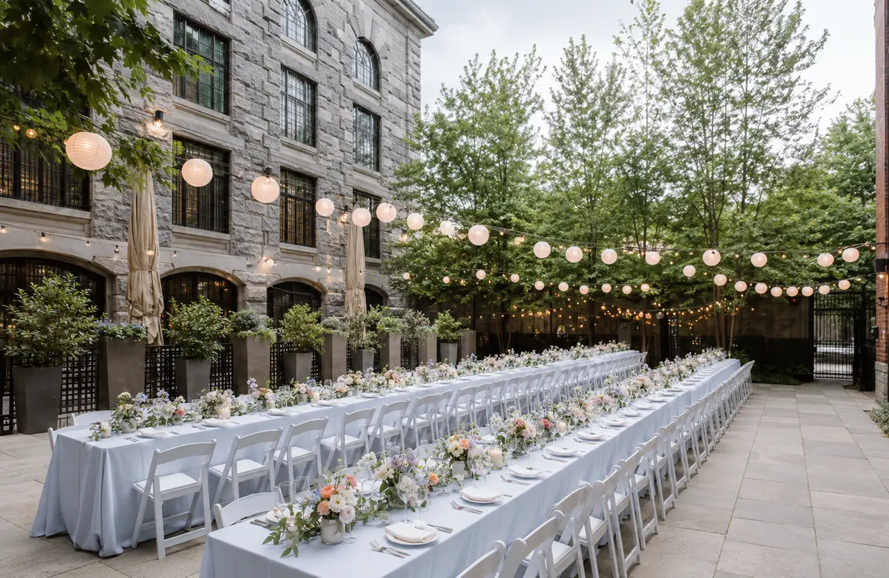 The Liberty Hotel courtyard reception