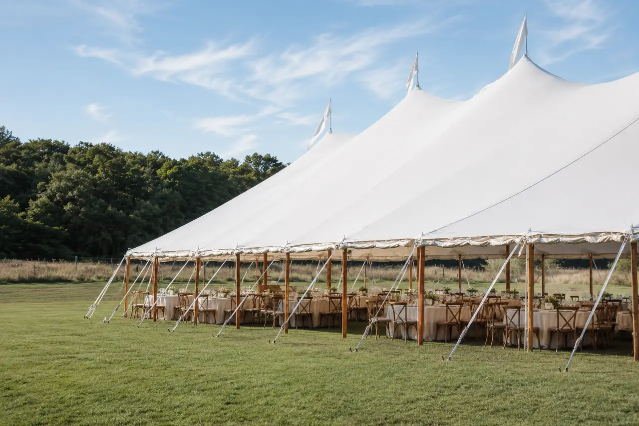 Bourne Farm affordable tented wedding reception venue in cape cod
