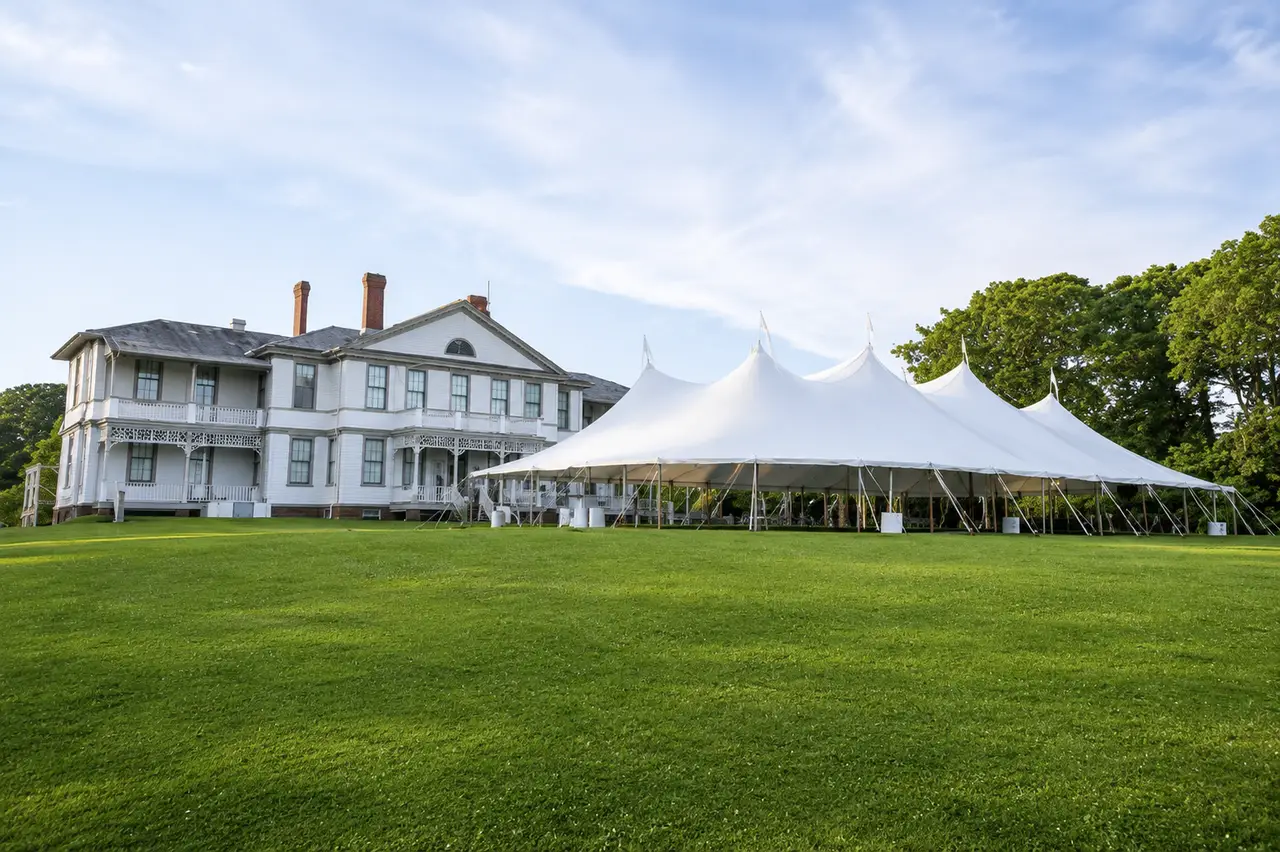 Martha's Vineyard Museum tented wedding reception cost breakdown