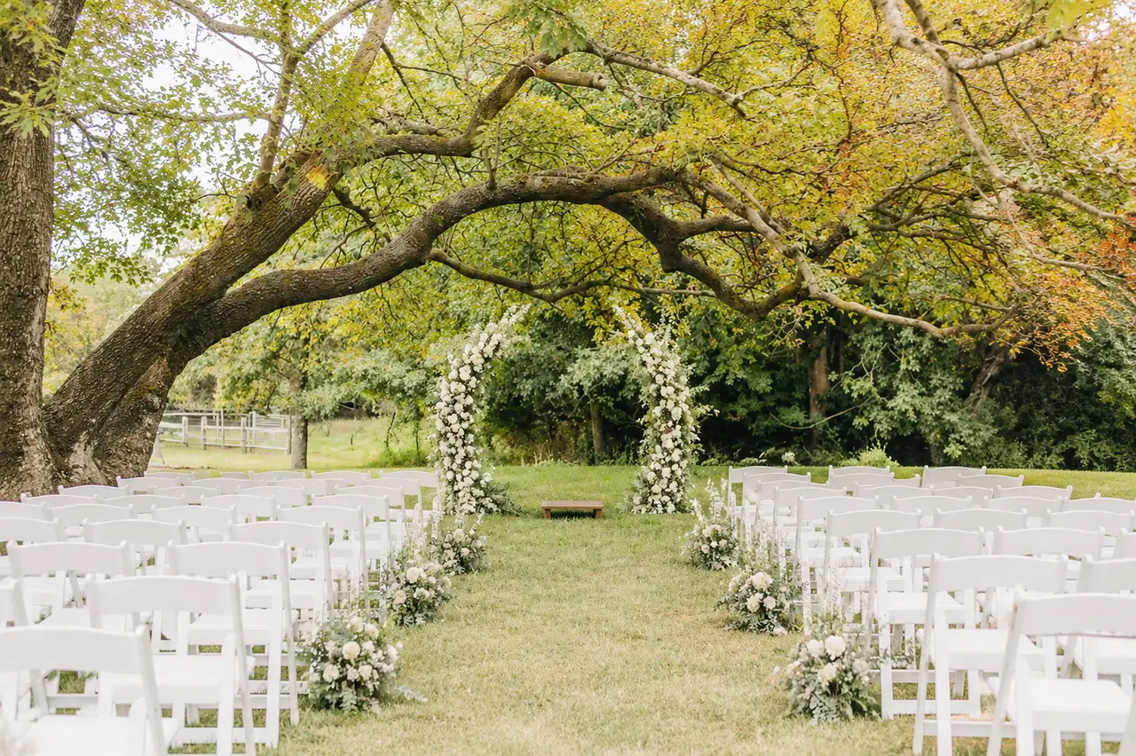 Oldest House cape cod garden wedding ceremony