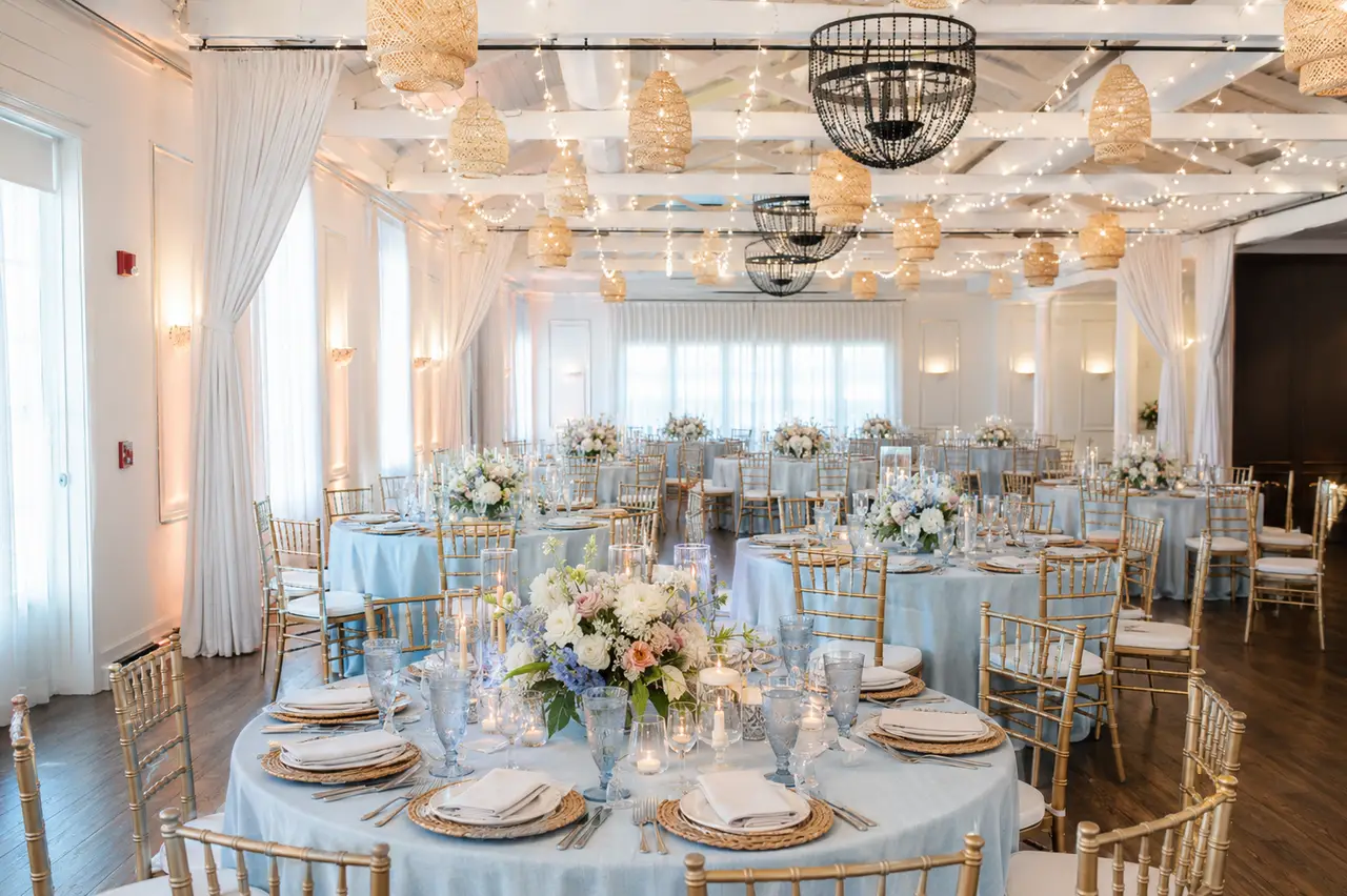 The Nantucket Hotel nautical ballroom reception theme