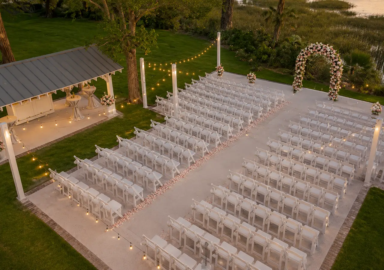 Ashley River Hall garden cermony
