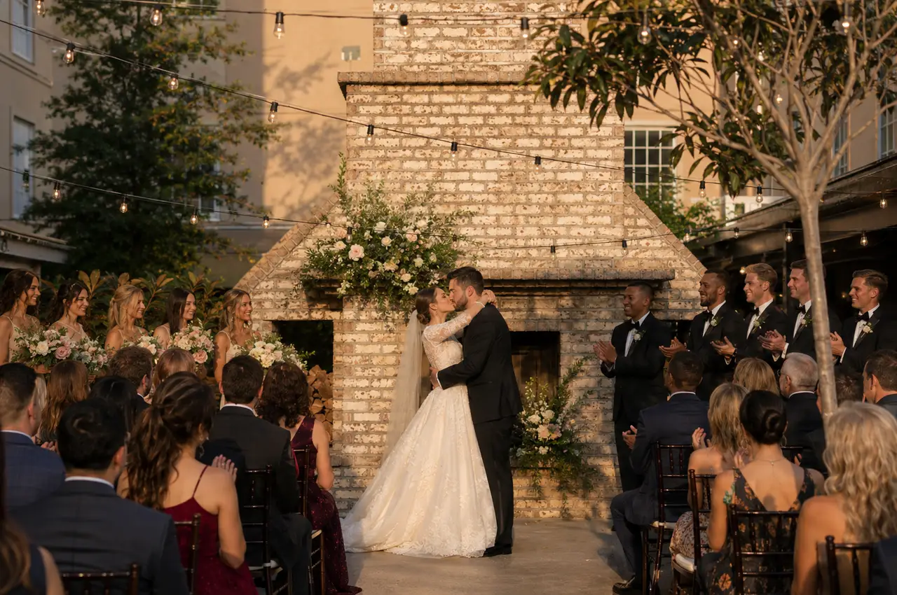 Emeline chimney outdoor ceremony