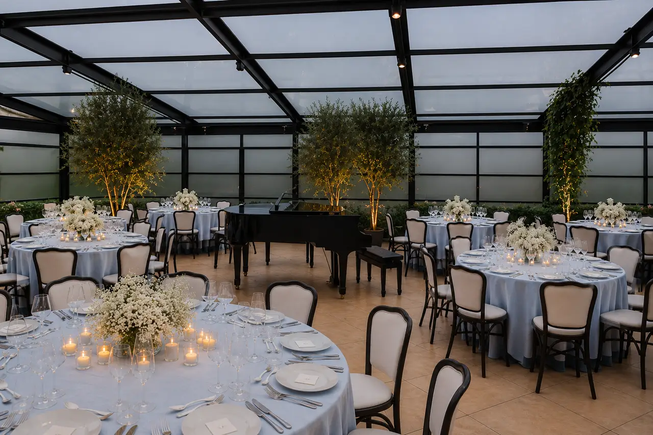 Le James rooftop reception