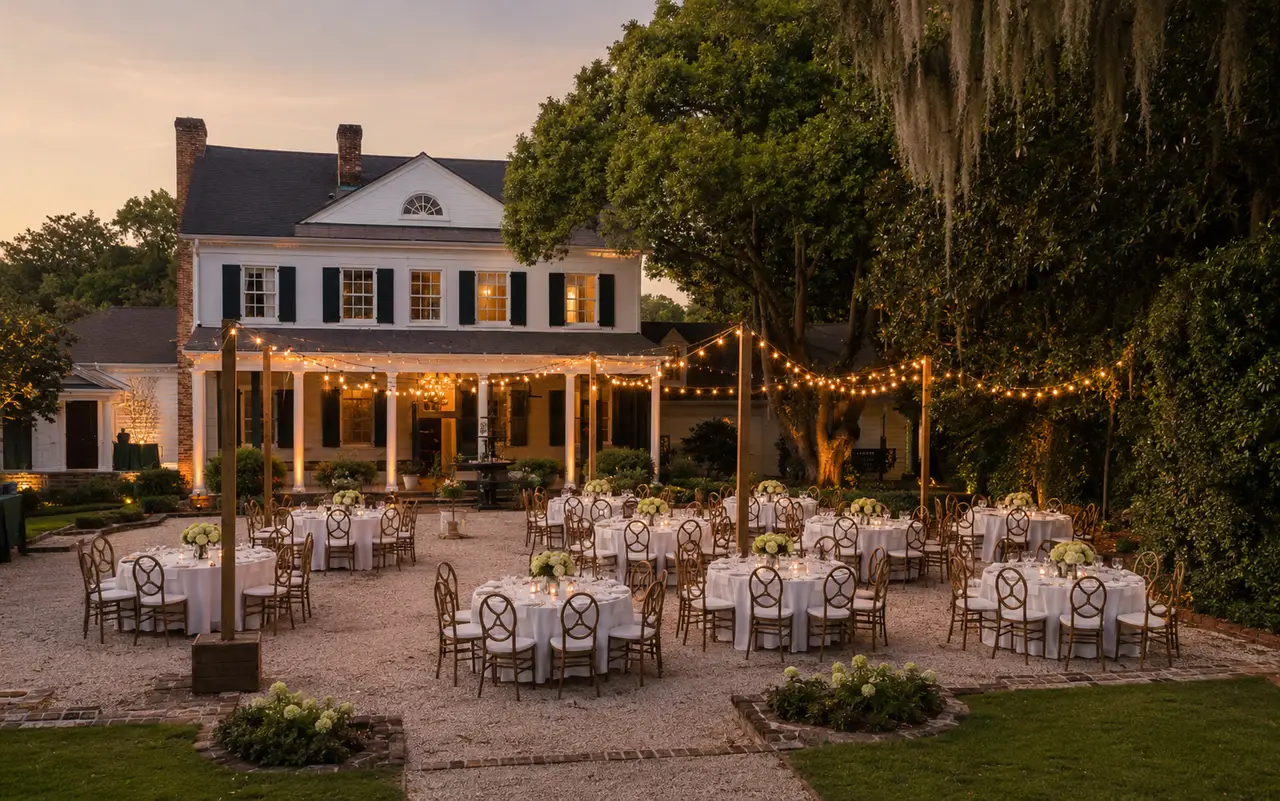 Legare Waring House courtyard reception