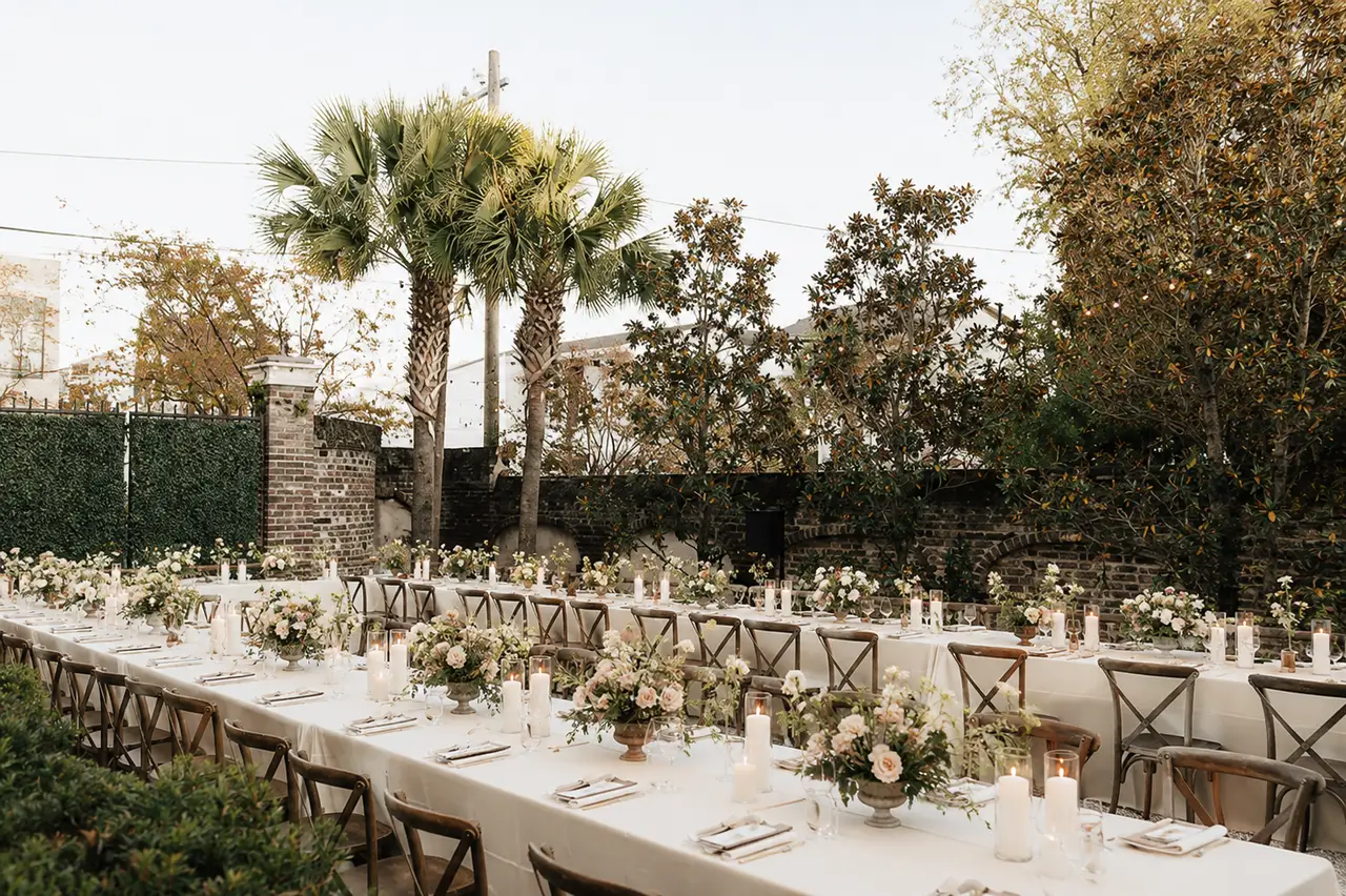 The Gadsden House courtyard reception