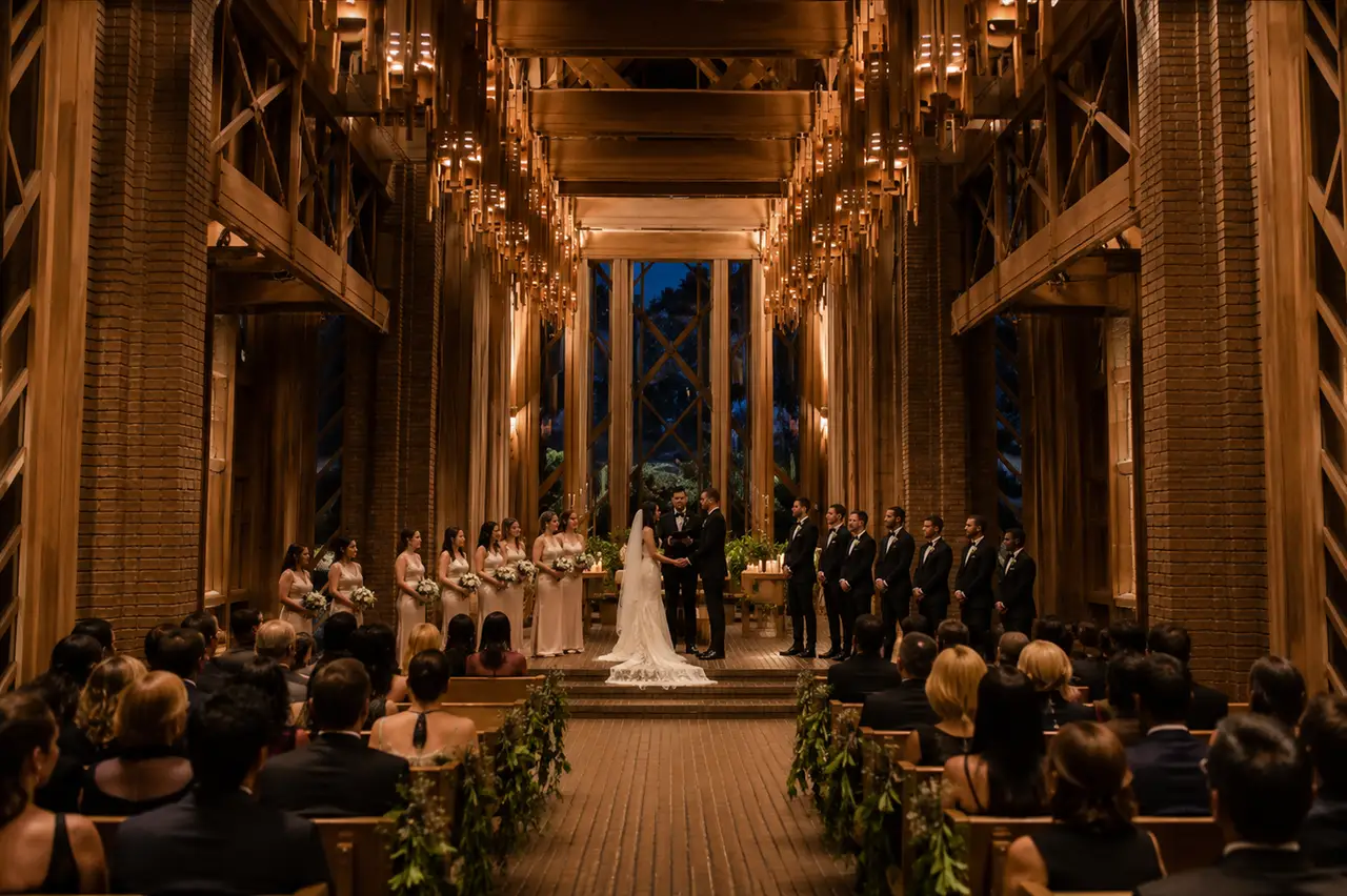 Marty Leonard Community Chapel elegant ceremony