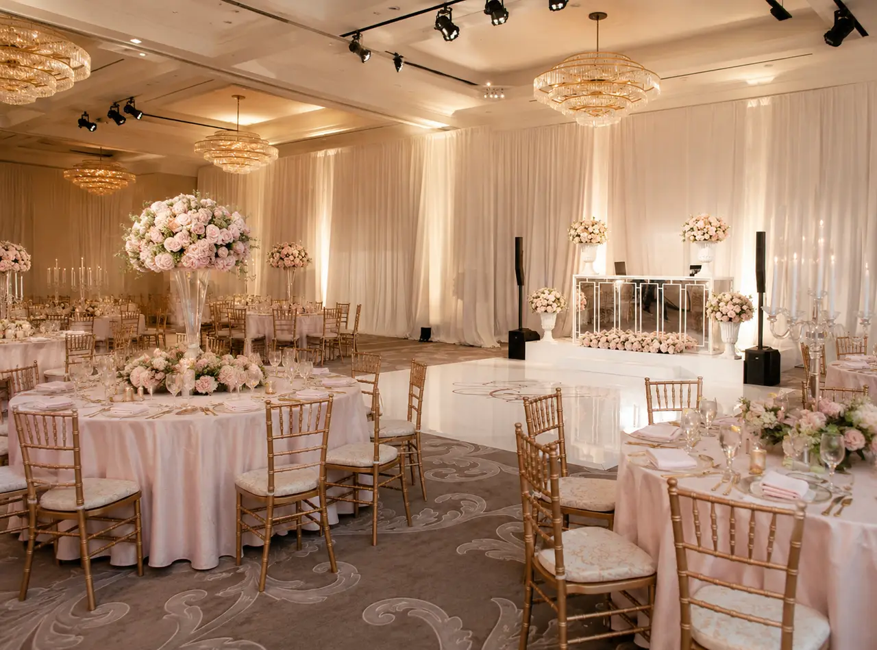 Warwick Melrose Hotel Dallas ballroom reception