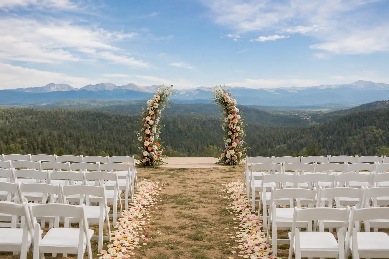 Granby Ranch scenic mountain ceremony