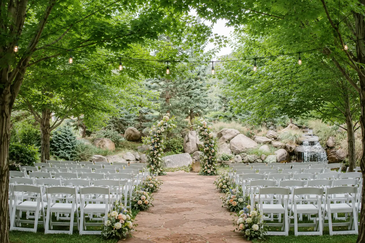 The Greenbriar Inn denver garden ceremony