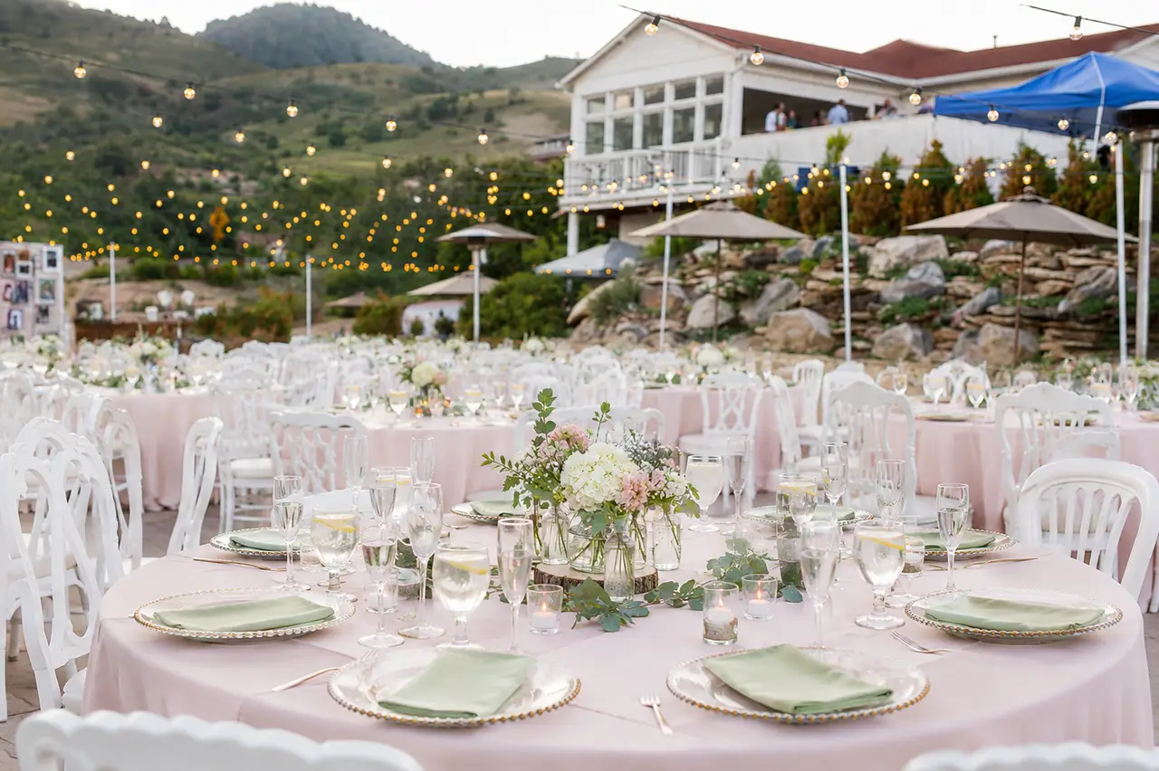 Willow Ridge Manor courtyard reception
