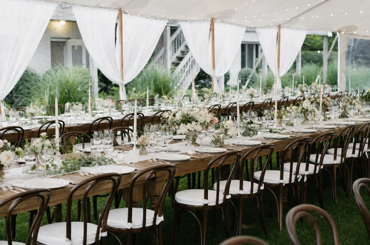 Solé East Resort tented wedding reception