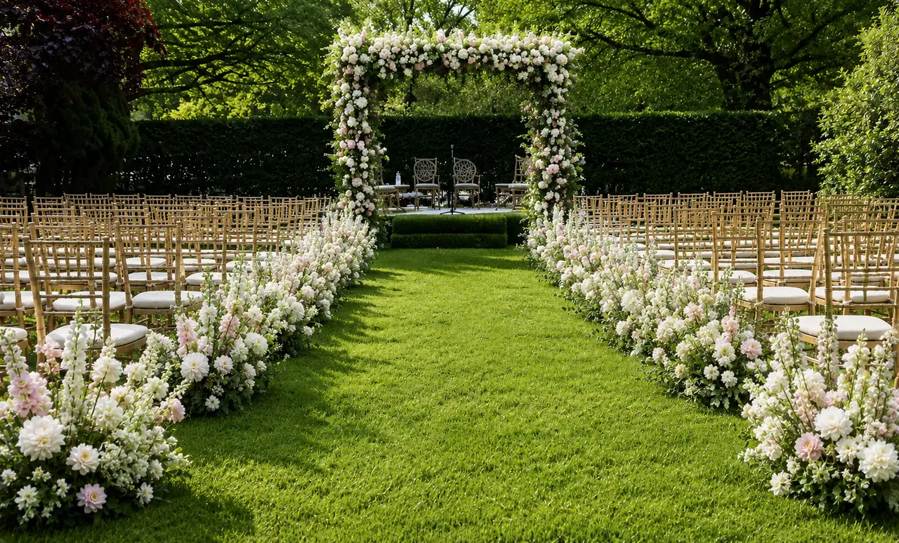Southampton Inn garden ceremony