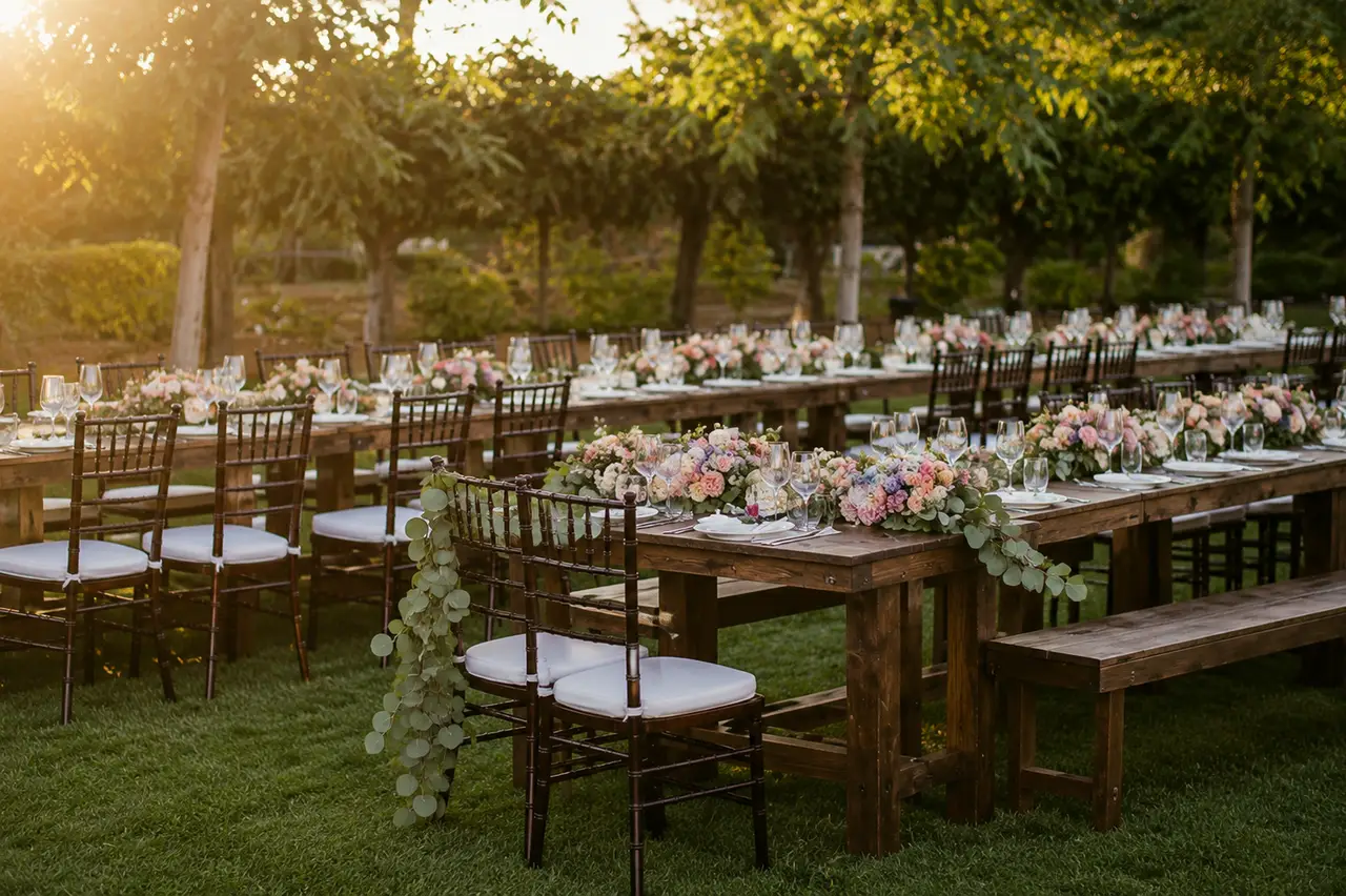 Wolffer Estate Vineyard garden reception