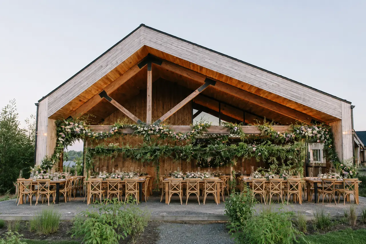 Wildflower Farms sophisticated wedding reception