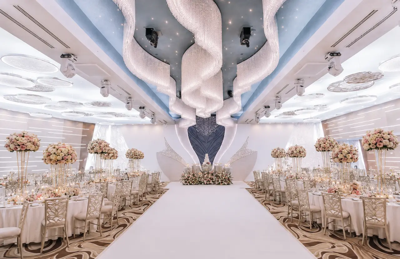 Aurora Banquet Hall elegant ballroom reception