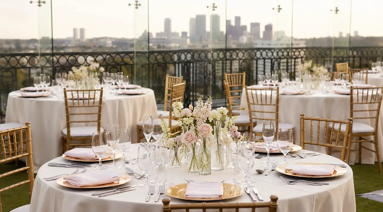 The London West Hollywood hotel terrace reception