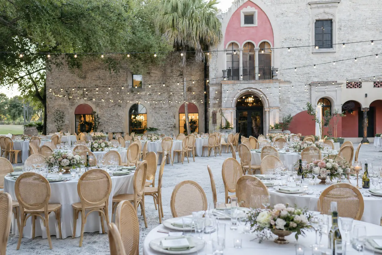 Deering Estate courtyard reception