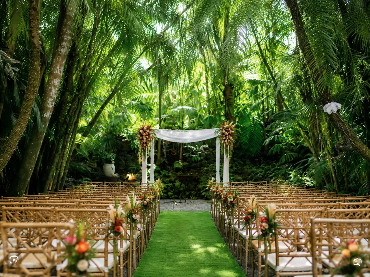 The Cooper Estate garden ceremony