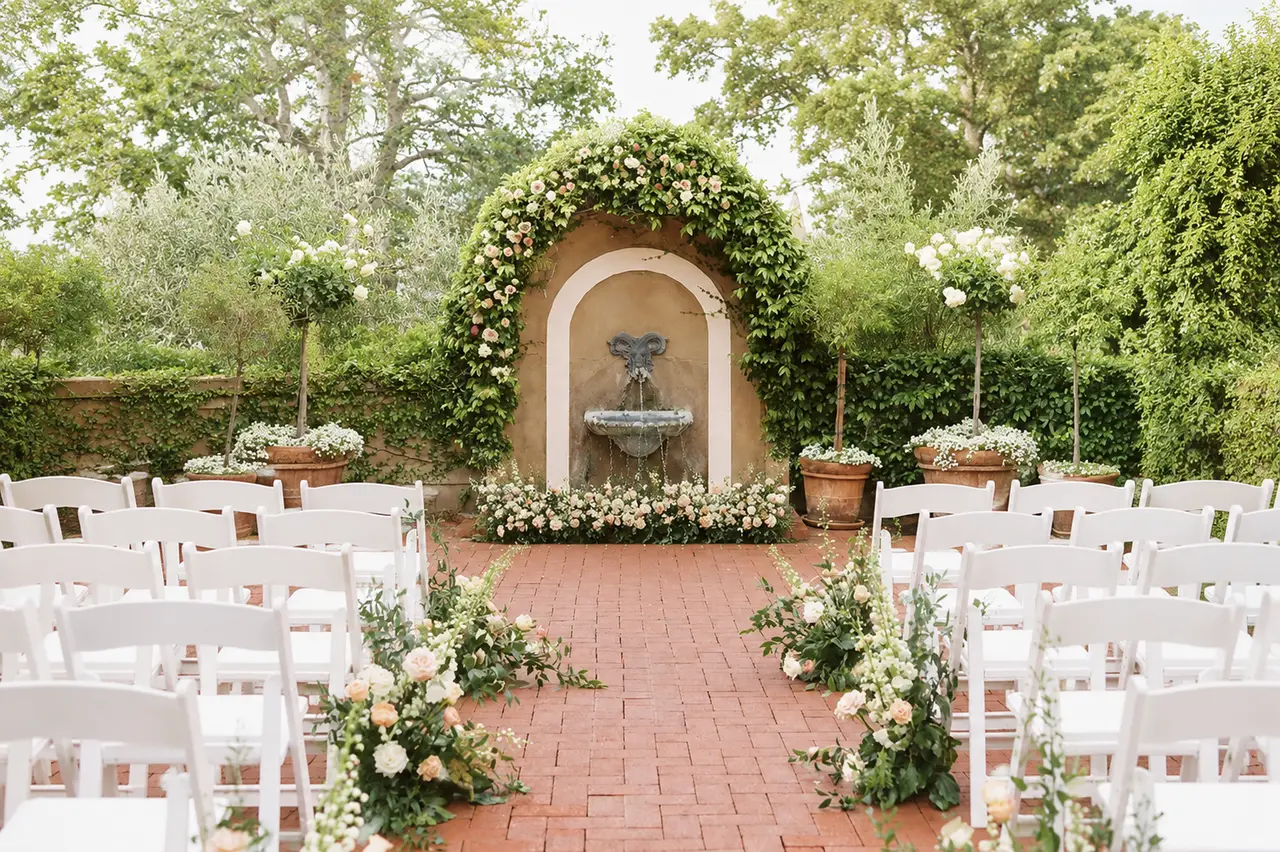 La Playa Carmel courtyard reception