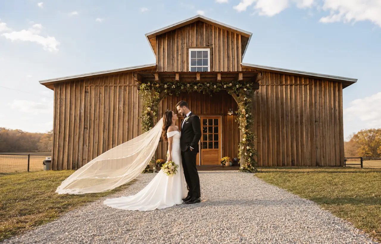 Battle Mountain Farm countryside barn wedding
