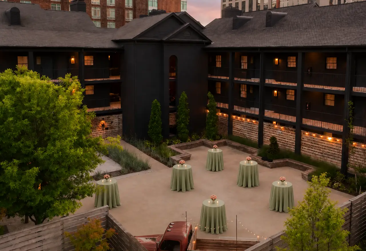 Bode Nashville cocktail hour outdoor