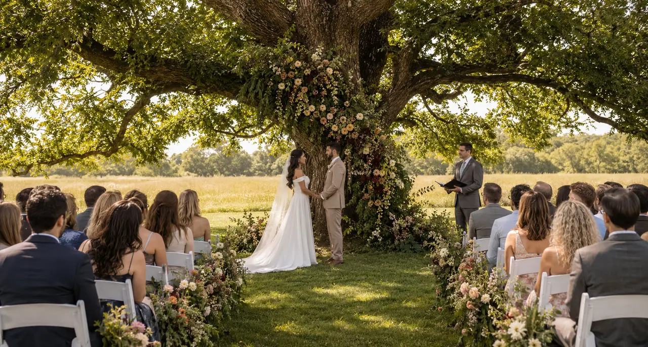 Briar Rose Hill garden ceremony