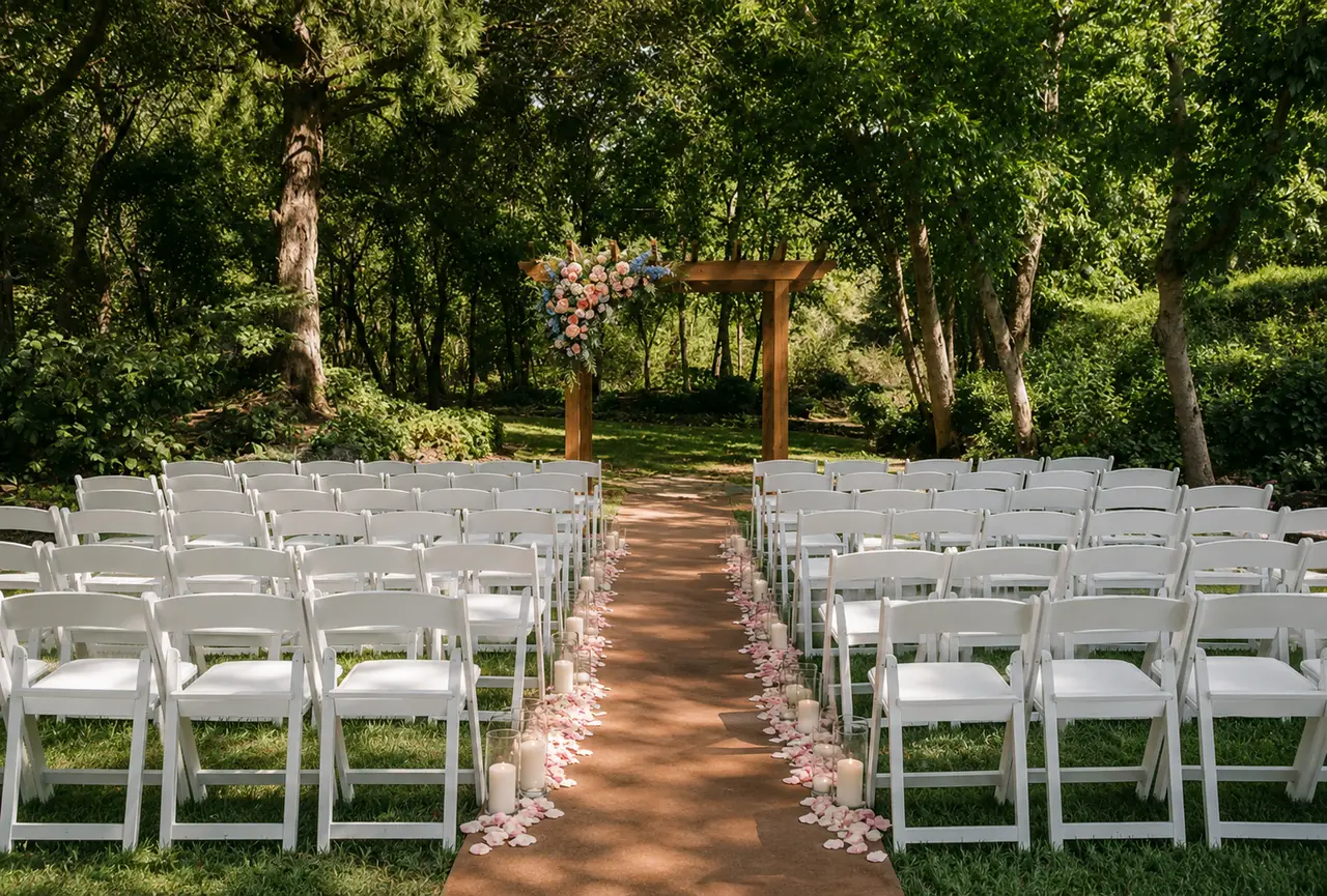 FiveSense Farm woodland ceremony