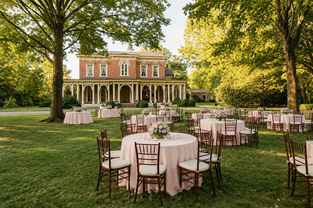 Oaklands Mansion sophisticated garden reception