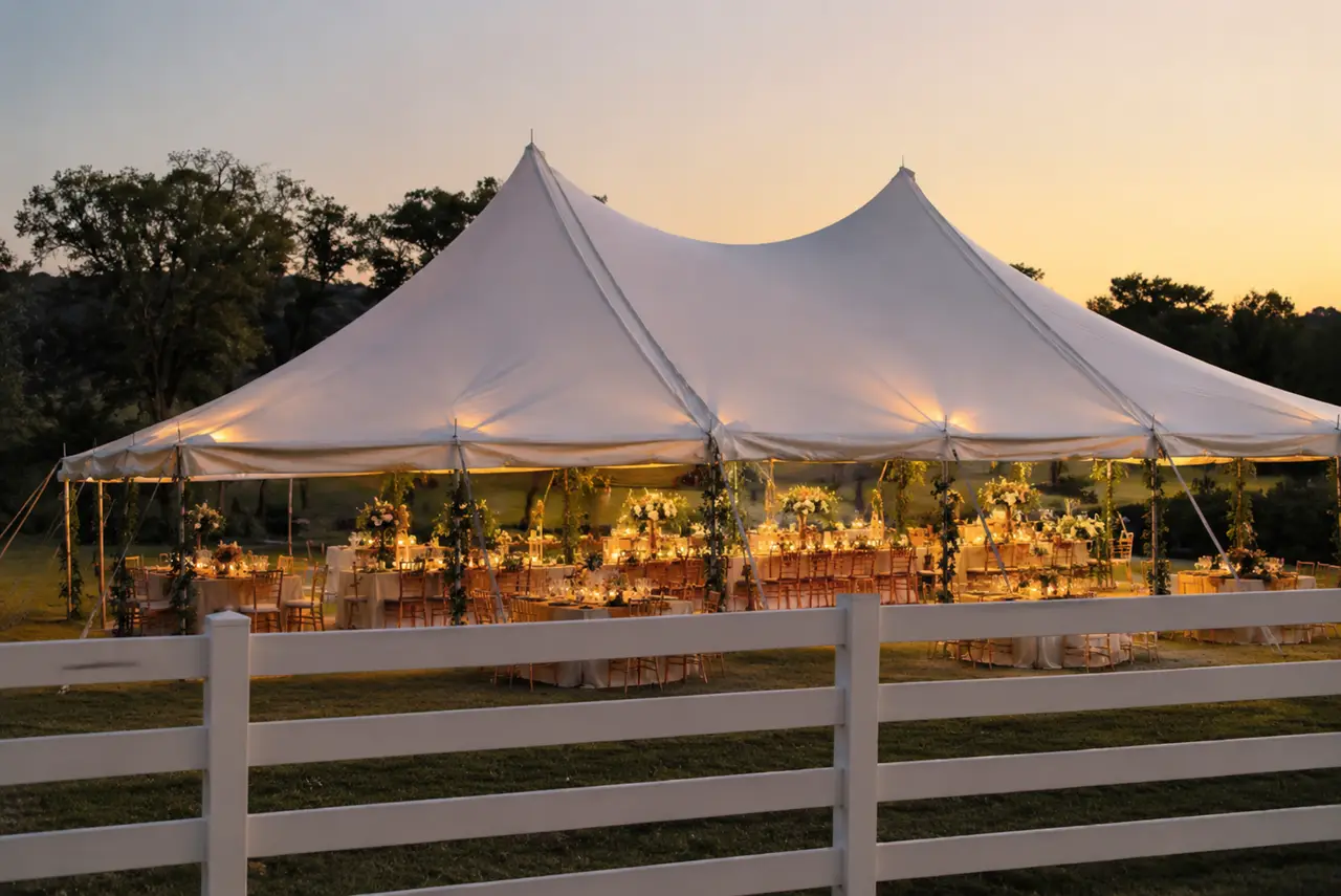 The Martin House at Passerine Hills Estate tented reception