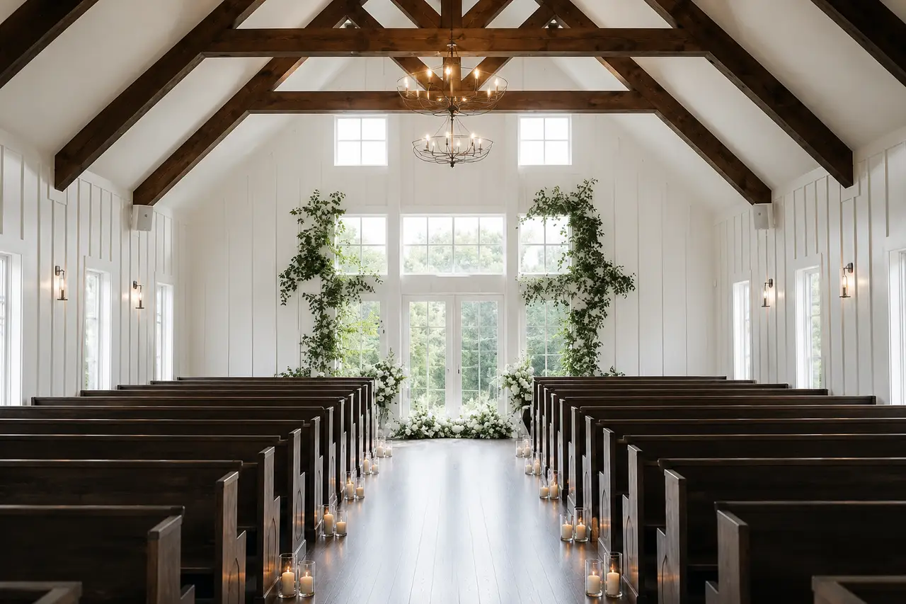 The Venue at Birchwood indoor ceremony