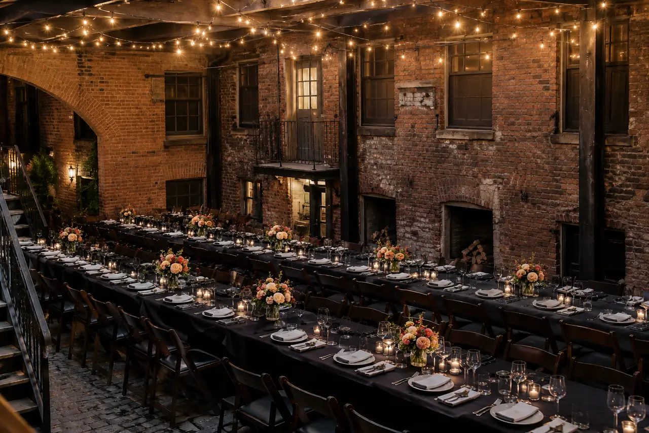 Glasserie Events industrial reception