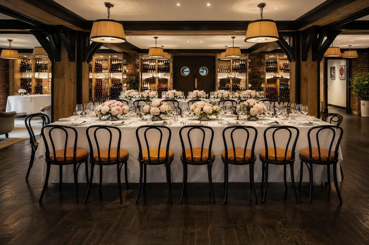 Lafayette Grand Café & Bakery, Cave du Vin private dining room reception