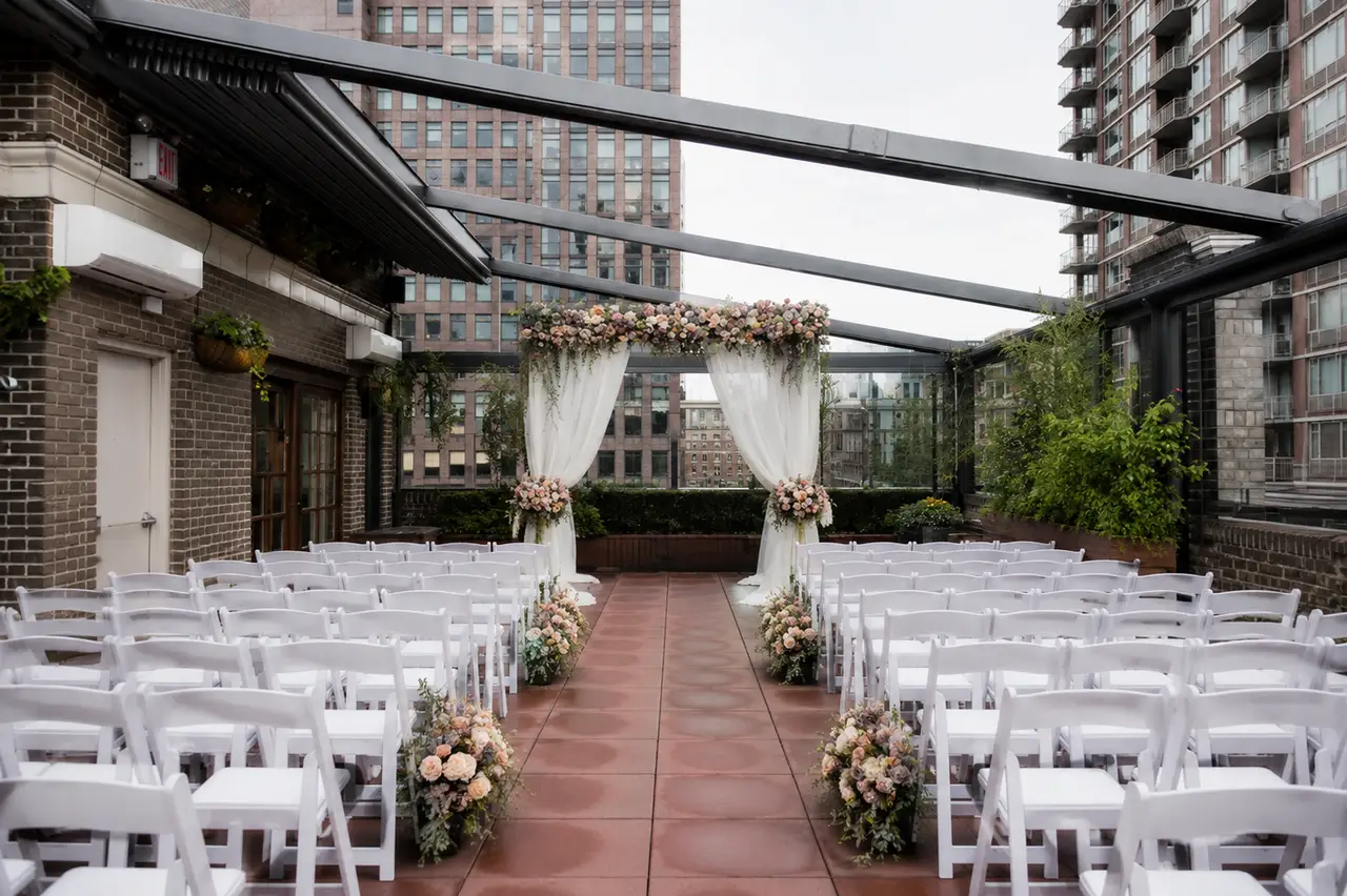 Midtown Loft & Terrace rooftop ceremony