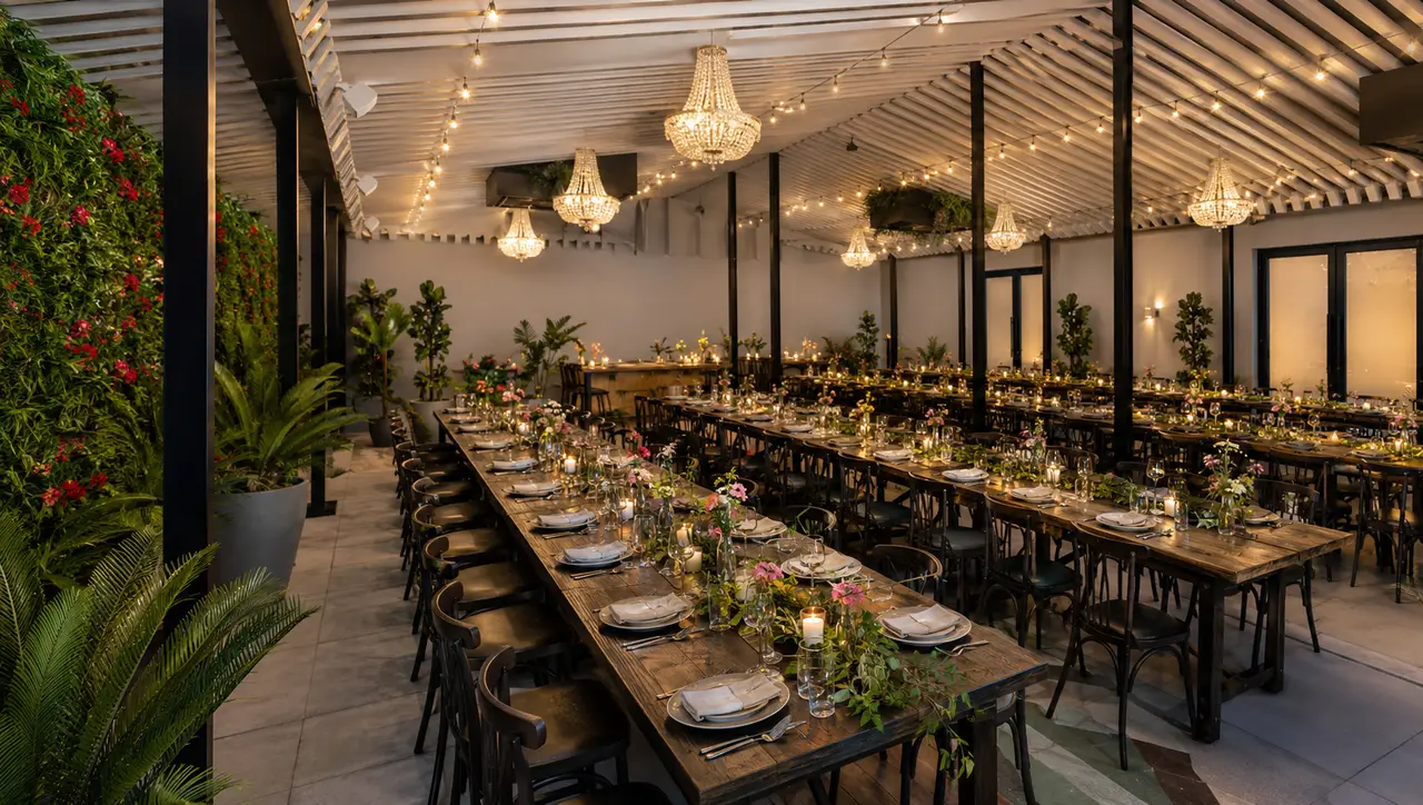Moxy Williamsburg rooftop reception