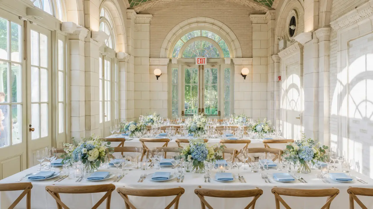 Prospect Park Boathouse elegant intimate reception