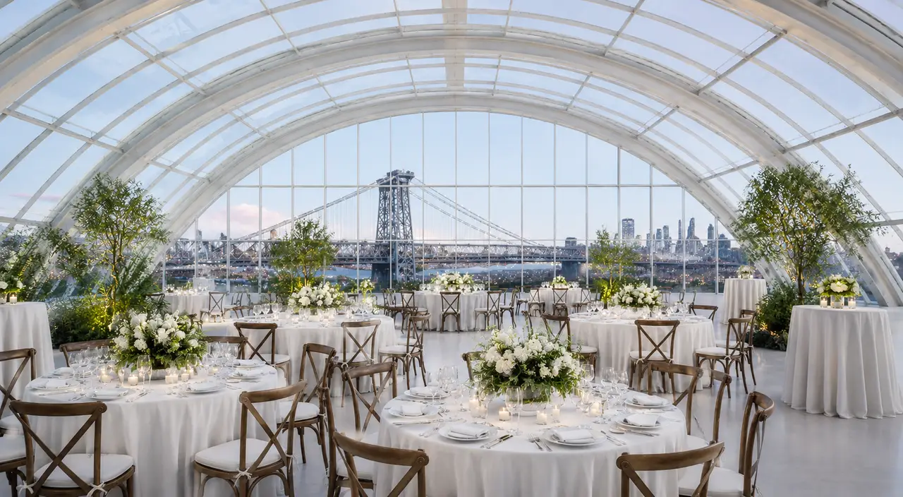 Skylight at The Refinery bridge view reception