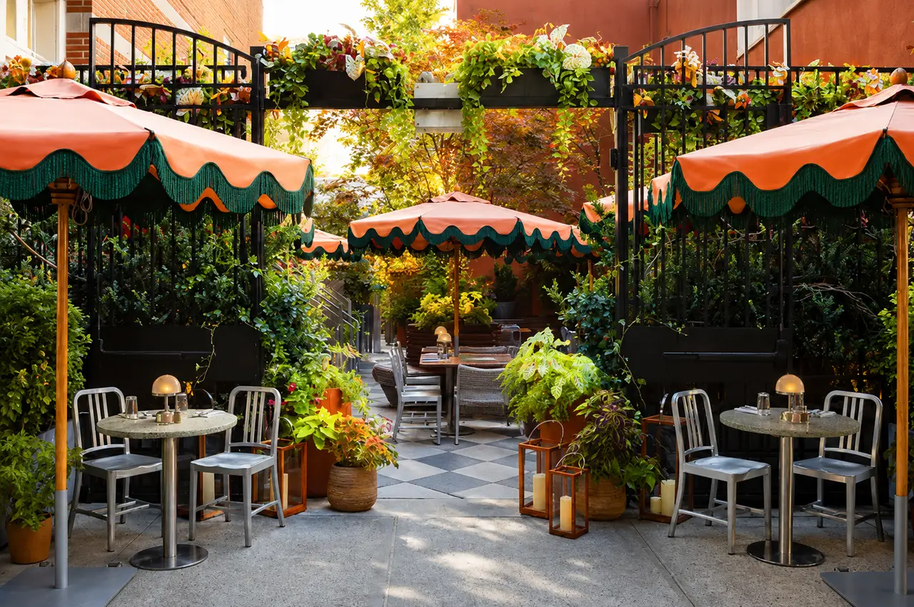 The Soho Grand Hotel courtyard