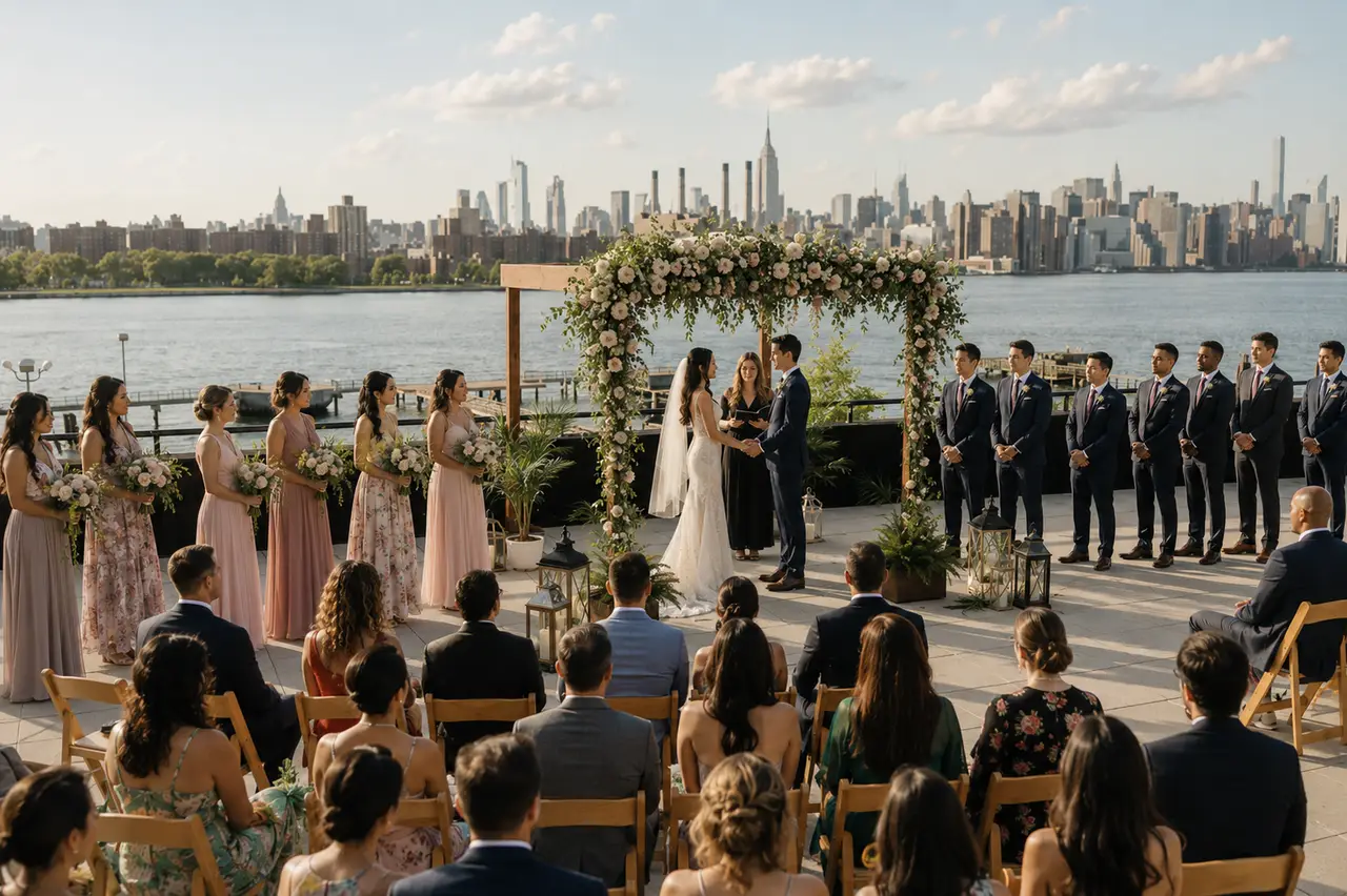The W Loft waterside ceremony