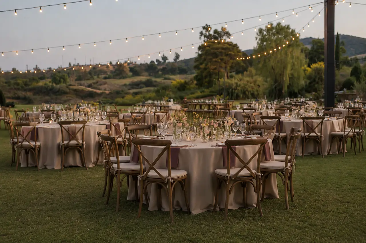 Bella Collina San Clemente garden reception