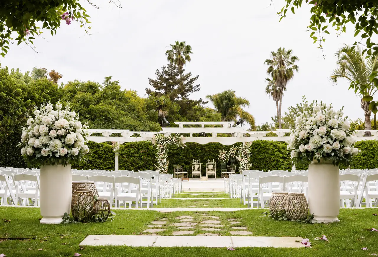 Hyatt Regency Newport Beach garden ceremony