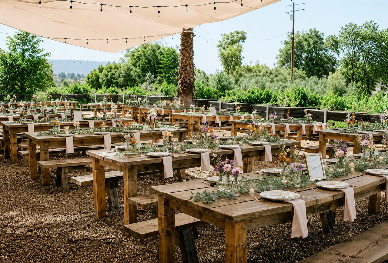 Riverbed Farm outdoor reception