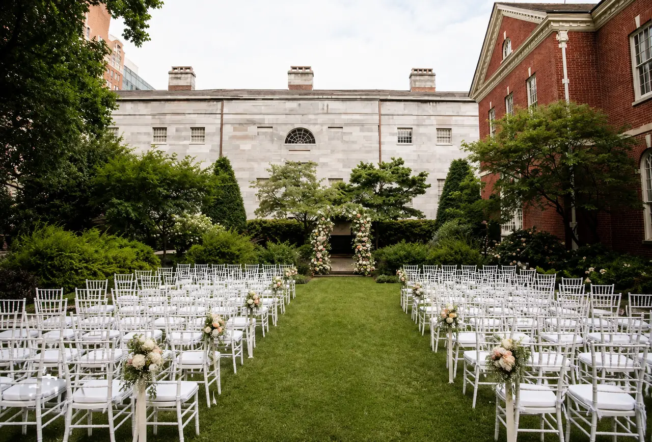 Kimpton Hotel Monaco Philadelphia garden ceremony